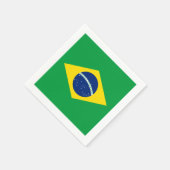 国旗： Brasil スタンダードカクテルナプキン (角)