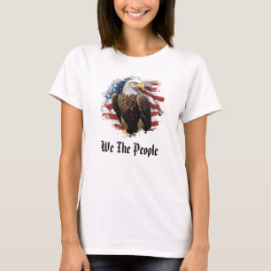 *~*国旗APw7愛国的なアメリカのスターズバルドイーグル Tシャツ