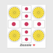 国日本のの象徴 シール (シート)