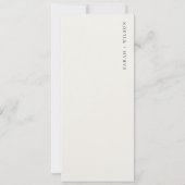 国春フローラ結婚横のメニューカード 招待状 (裏面)