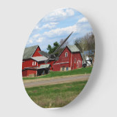 国時間 ラージ壁時計 (傾斜)