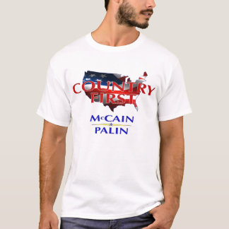 国最初のMcCain Palin 2008年 Tシャツ