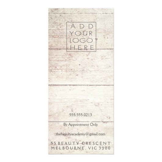 国木材グランジアンティークメニュー価格表 ラックカード (裏面)