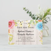 国木素朴の文字列ライト日付の保存 招待状 (スタンド正面)