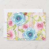 国木素朴の文字列ライト日付の保存 招待状 (裏面)