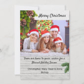 国木素朴写真クリスマスカード カード (正面)