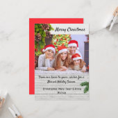 国木素朴写真クリスマスカード カード (正面/裏面インサイチュ)