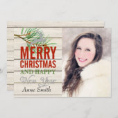 国木素朴写真クリスマスカード シーズンカード (正面/裏面)