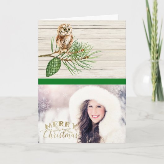 国木素朴写真クリスマスカード シーズンカード (正面)