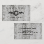 国木素朴質感グラフィックビジネスカー 名刺 (正面/裏面)