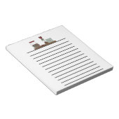 国棚小ダークラインのメモ帳 ノートパッド (アングル)