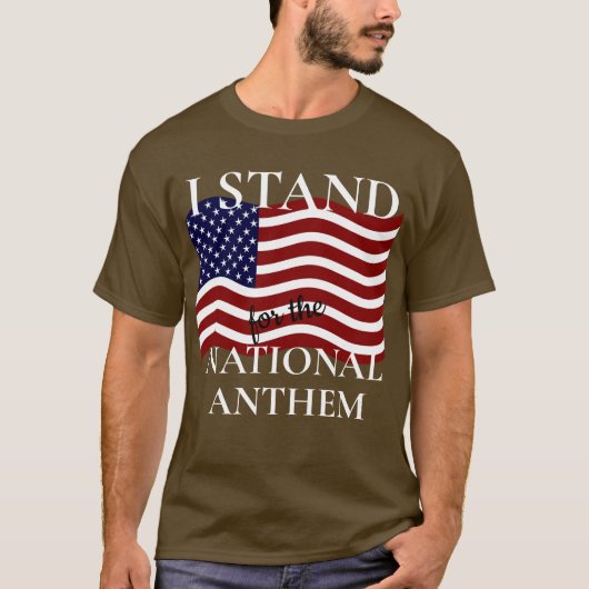 国歌を支持する Tシャツ (正面)