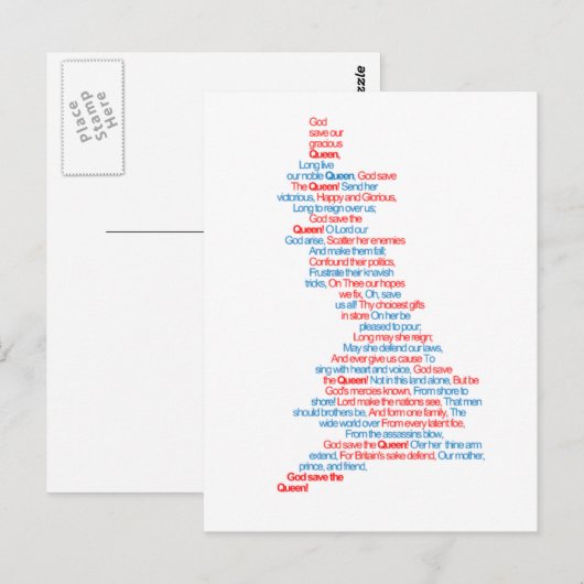 国歌 ポストカード (正面/裏面)