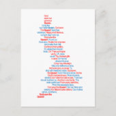 国歌 ポストカード (正面)