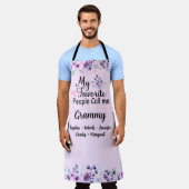 国民お気に入りのは私をグラミーと呼ぶ |グランドキッズ名 エプロン (着用した状態)