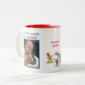 国民お気に入りのは私を驚くべき賜物と呼ぶ ツートーンマグカップ (正面左)