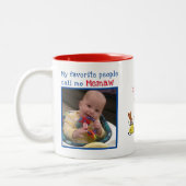 国民お気に入りのは私を驚くべき賜物と呼ぶ ツートーンマグカップ (左)