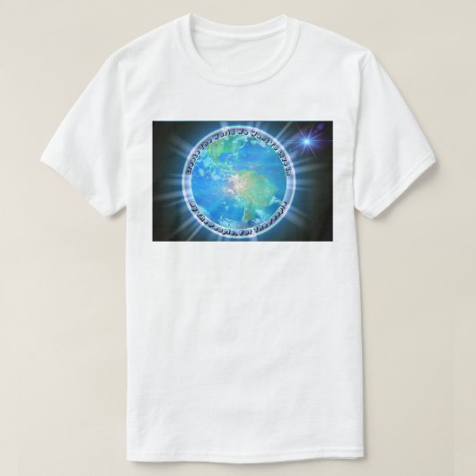 国民が世界を創造する Tシャツ (デザイン正面)