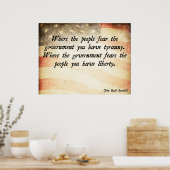 国民が政府を恐れる場所 ポスター (キッチン)