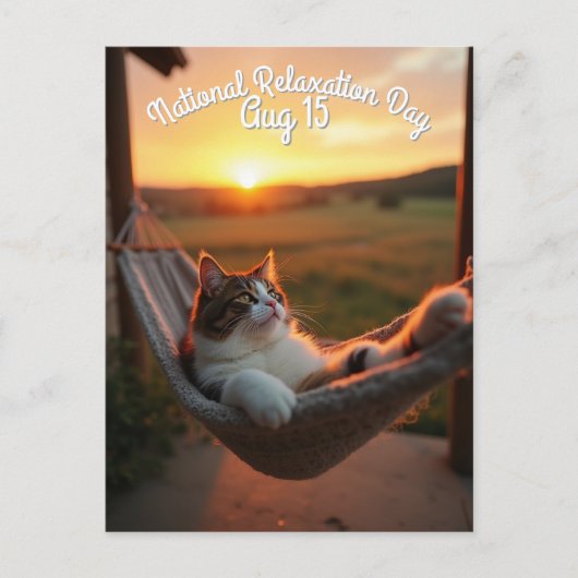 国民くつろぎの日 ポストカード (正面)