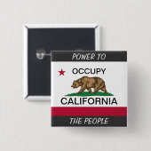 国民にカリフォルニアの力を奪う 缶バッジ (正面&裏面)