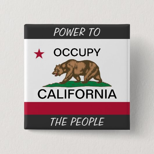 国民にカリフォルニアの力を奪う 缶バッジ (正面)