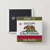 国民にカリフォルニアの力を奪う 缶バッジ (正面&裏面)