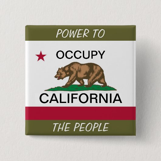 国民にカリフォルニアの力を奪う 缶バッジ (正面)