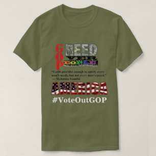 国民に対する強欲アメリカはGOPに投票 Tシャツ