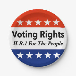 国民のための選挙改革法（HR1） ペーパープレート