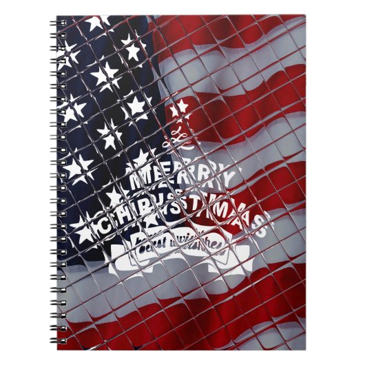 国民のクリスマスを祝う素敵な願い統一された ノートブック (正面)