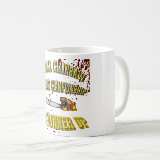 国民のチェーンソーのごまかす選手権 コーヒーマグカップ (正面右)