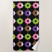 国民のドーナツの日 ビーチタオル (正面)