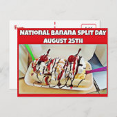 国民のバナナスプリットデー フードホリデー ポストカード (正面/裏面)