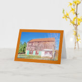 国民のパイクの郵便袋の納屋 カード (黄色い花)