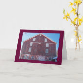 "国民のパイク"のWindowsの赤い納屋 カード (黄色い花)