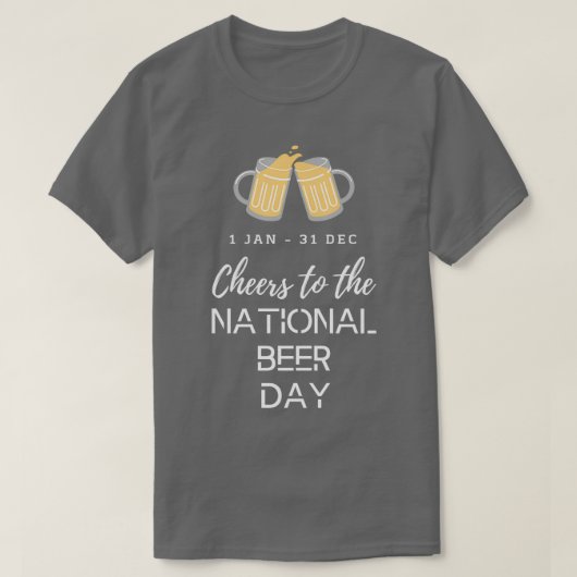 国民のビールデー Tシャツ (デザイン正面)