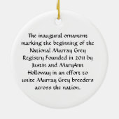 国民のマレーの灰色の登録2011のオーナメント セラミックオーナメント (裏面)