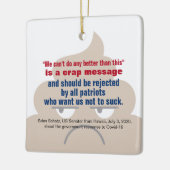 国民の健康を増進すべきだ セラミックオーナメント (左)