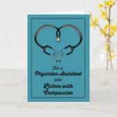 国民の医者補助日週、ありがとう カード (黄色い花)