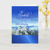 国民の博士Day Card_Doctors' Day Heartbeatの カード (黄色い花)