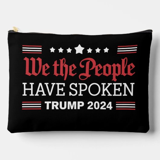 国民の声が届いた トランプ 2024 アクセサリーポーチ (正面)