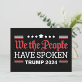 国民の声が届いた トランプ 2024 招待状 (スタンド正面)