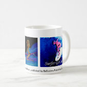 国民の後でサーフするサーファーの女の子の夏Su… コーヒーマグカップ (正面右)