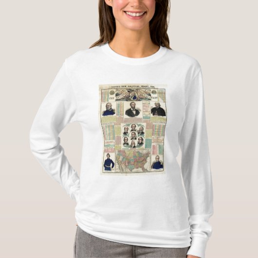 国民の政治図表 Tシャツ (正面)
