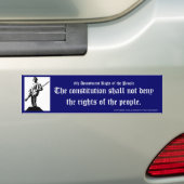 国民の権利を否定してはならない バンパーステッカー (車上)