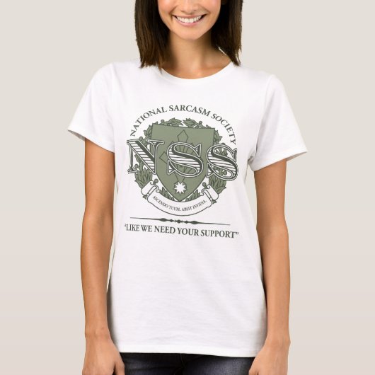 国民の皮肉の社会 Tシャツ (正面)