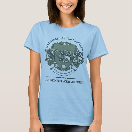国民の皮肉の社会 Tシャツ (正面)