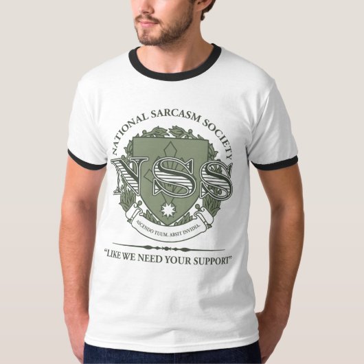 国民の皮肉の社会 Tシャツ (正面)