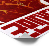 国民の統一を懸命として鋼として!北朝鮮 ポスター (角)